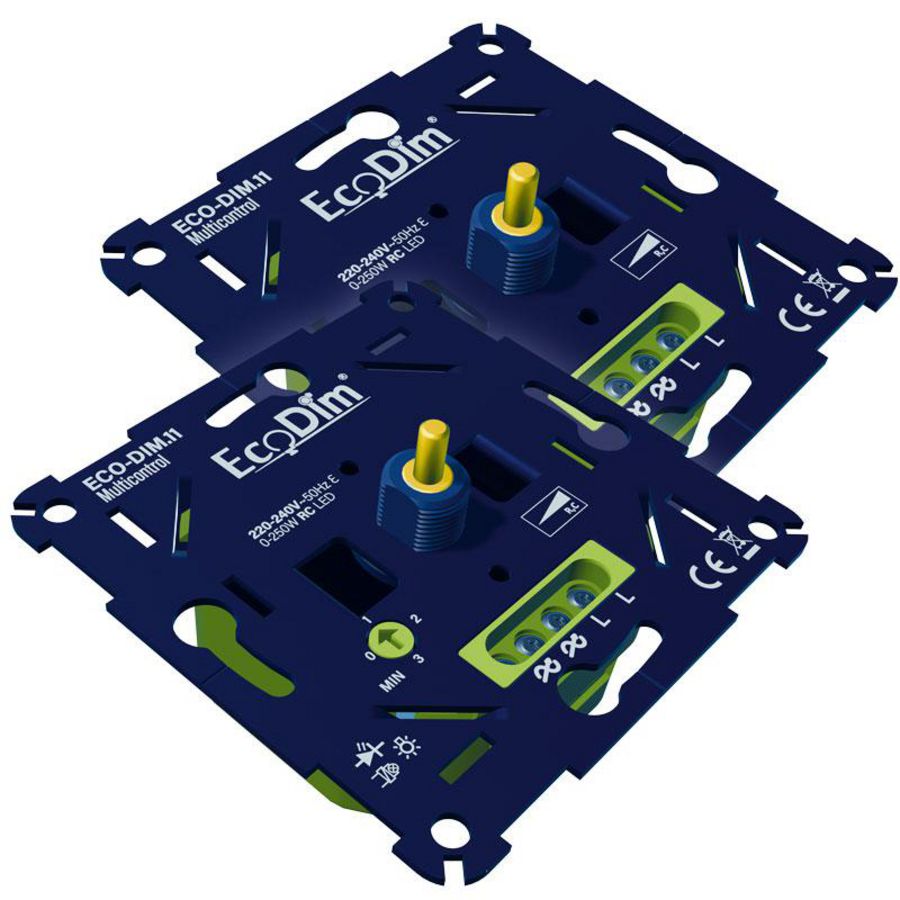 ECO-DIM.11 DUO PACK MULTI CONTROL LED DIMMER UNI 0-250W FASE