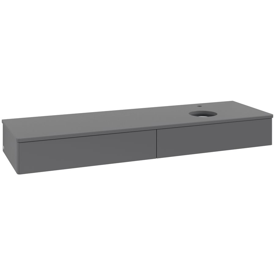 Wastafelonderkast Antao 1600x190x500mm Antr. Matt Lacquer L16050GK