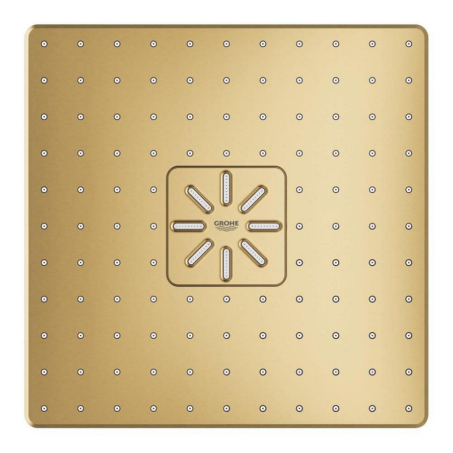 Rainshower smartactive 310 hoofddouche-set vierkant wandmontage duo cool sunrise geborsteld (mat goudkleurig) excl. inbouwbox