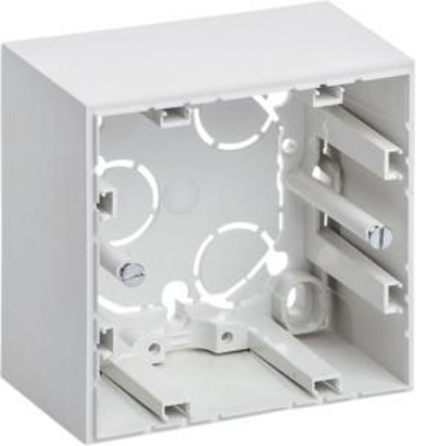 Renovatiebehuizing 1-v hoge uitvoering berker S.1 polarwit