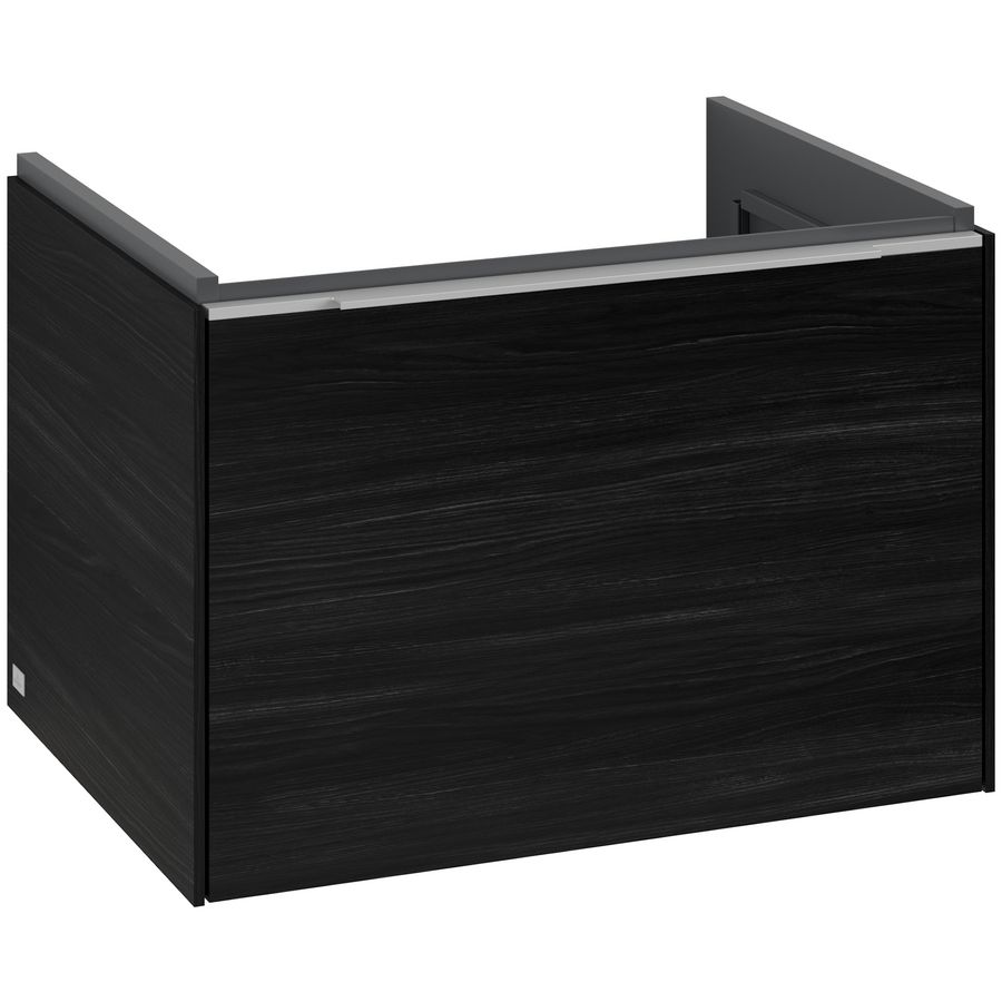 Wastafelonderkastkast SUBWAY 3.0 622x429x478mm Black Oak C575L0AB greep alu. glans
