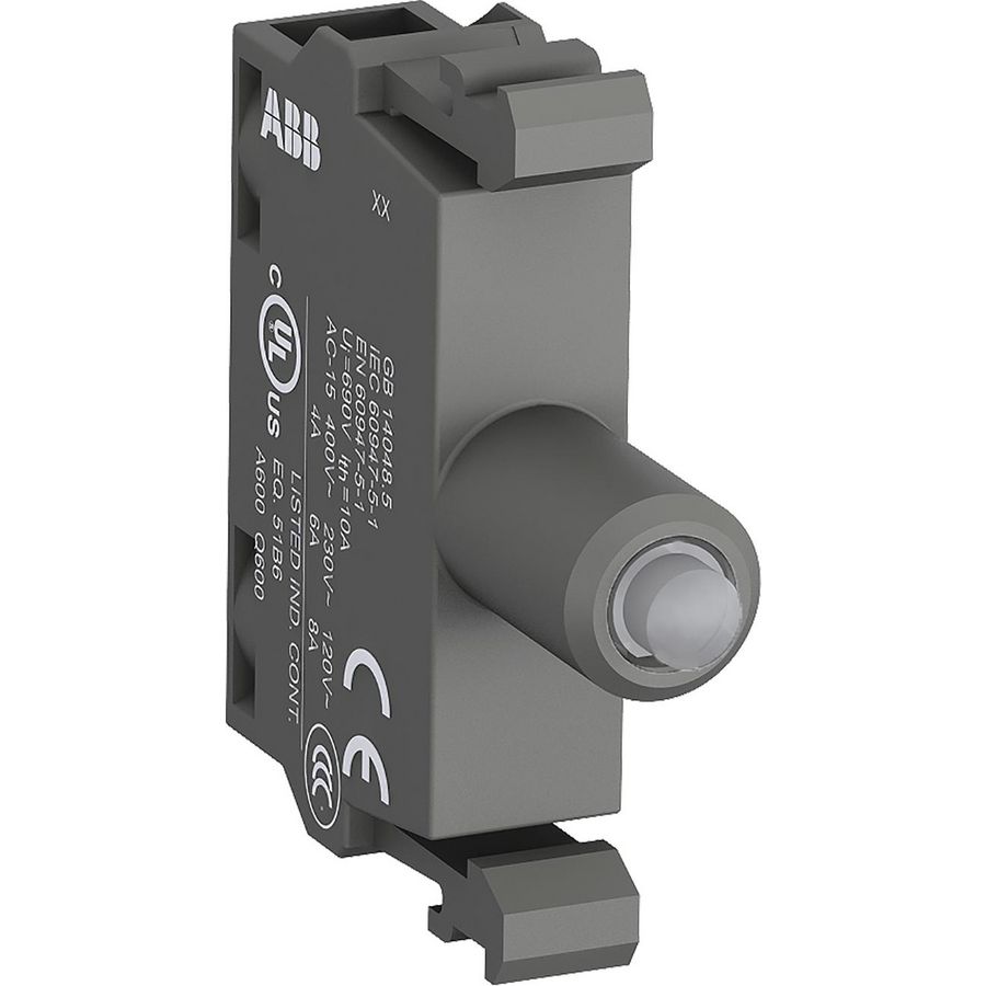 Verlichtingselement LED blauw voorzijde montage 60V AC/DC