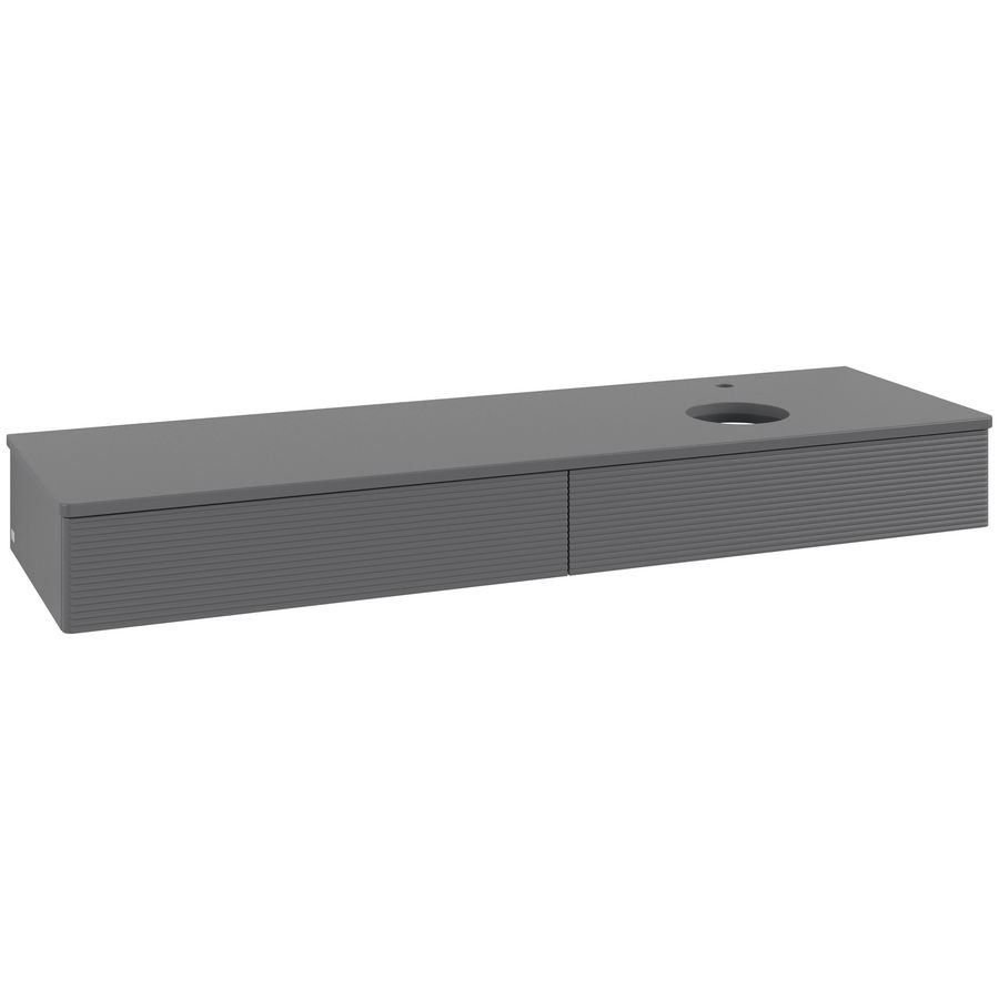 Wastafelonderkast Antao 1600x190x500mm Antr. Matt Lacquer L16150GK