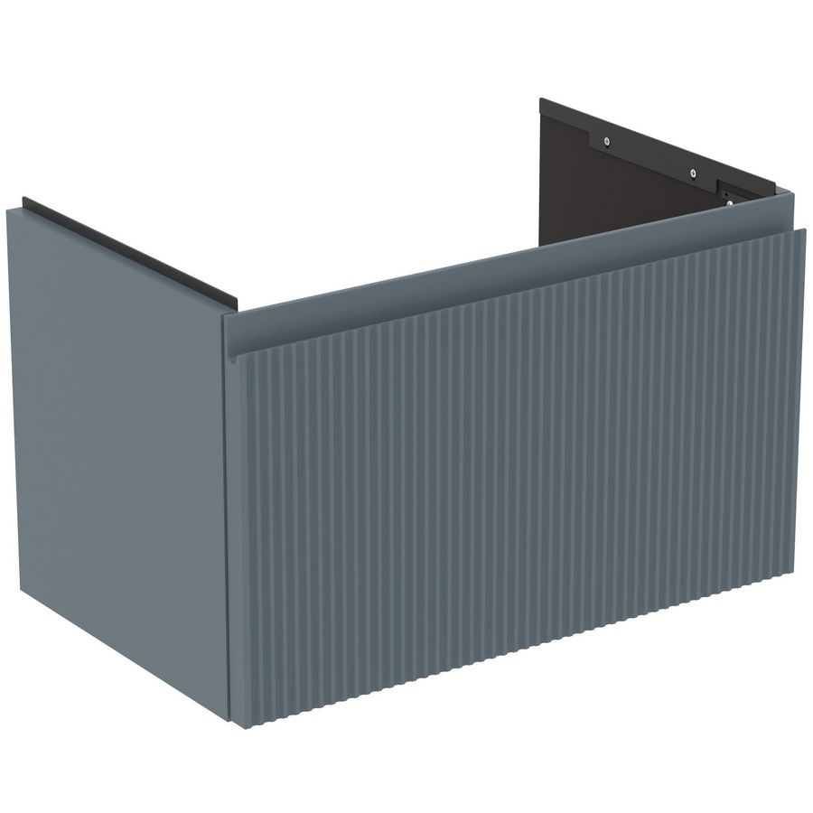Wastafelmeubel 600x375x370mm matt ash blue 1 lade Finesse