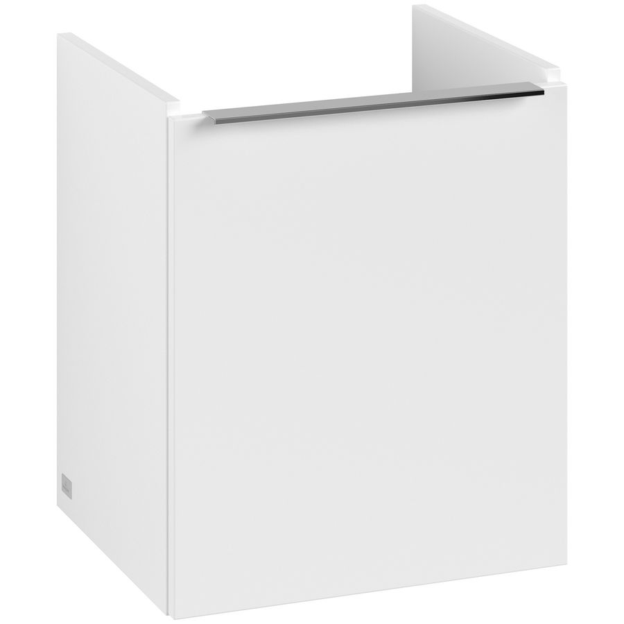 Wastafelonderkastkast ARCHITECTURA 400x470x345mm wit mat greep alu. glans