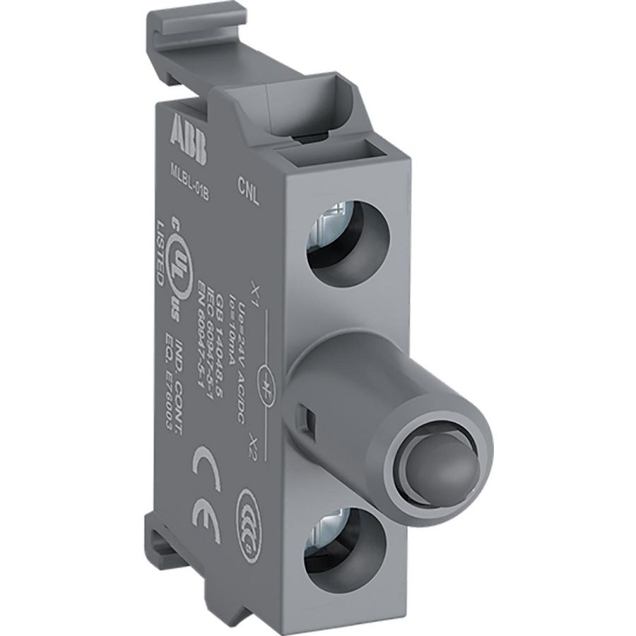 Verlichtingselement met LED geel bodem montage 24V AC/DC