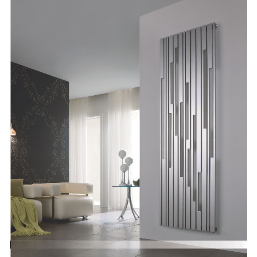 Designradiator Stradivari 1150x420x40 vert. RVS satin 378W