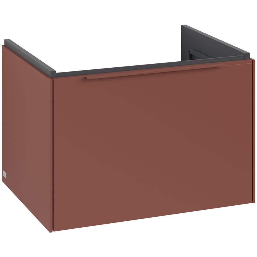 Wastafelonderkastkast SUBWAY 3.0 622x429x478mm Wine Red C57502AH greep monochroom