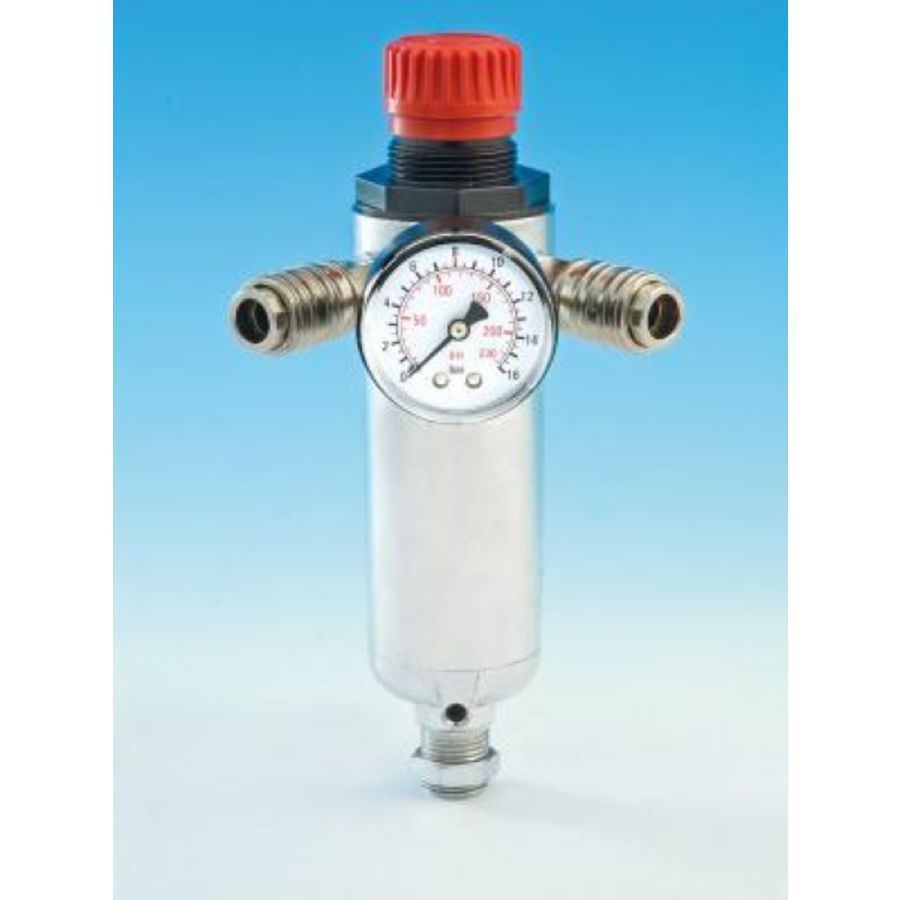 Reduceerventiel 1/4"bi.dr. met manometer