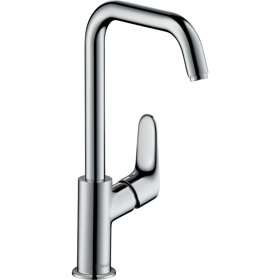 Focus Ecosmart wastafelkraan chroom 1-hendel draaibare uitloop 160mm