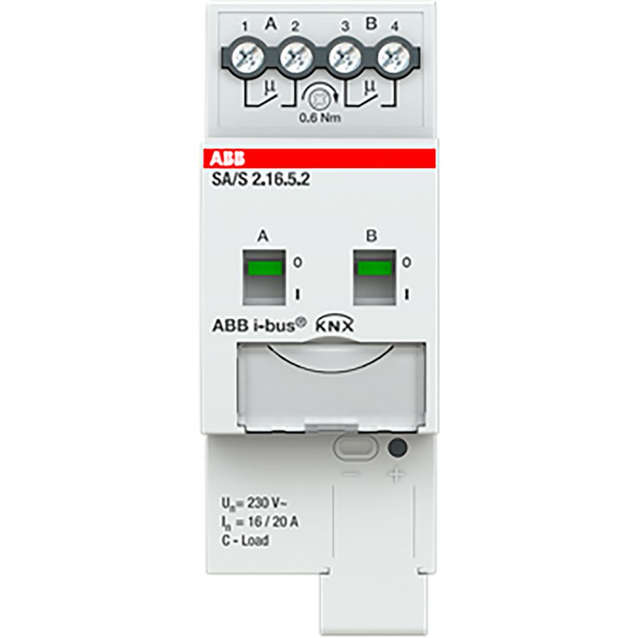 Schakelaktor professioneel KNX 2-voudig 16A (SA/S2.16.5.2)