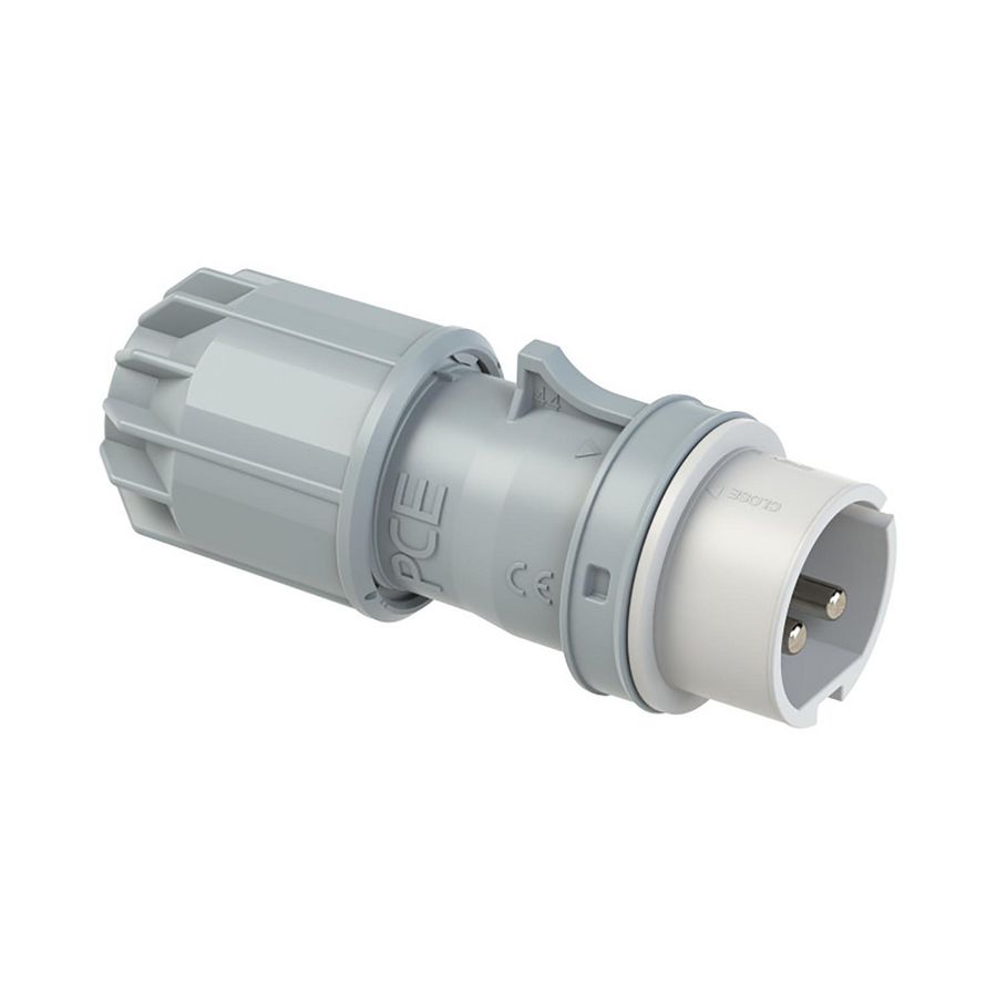 CEE-stekker / contactstop 16A 2p 24/42V DC 10h wit IP44 Twist VVE=10