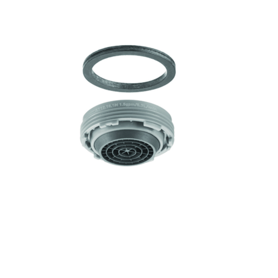 Straalregelaar Slim laminair 1,5 gpm-max, M24x1, groen