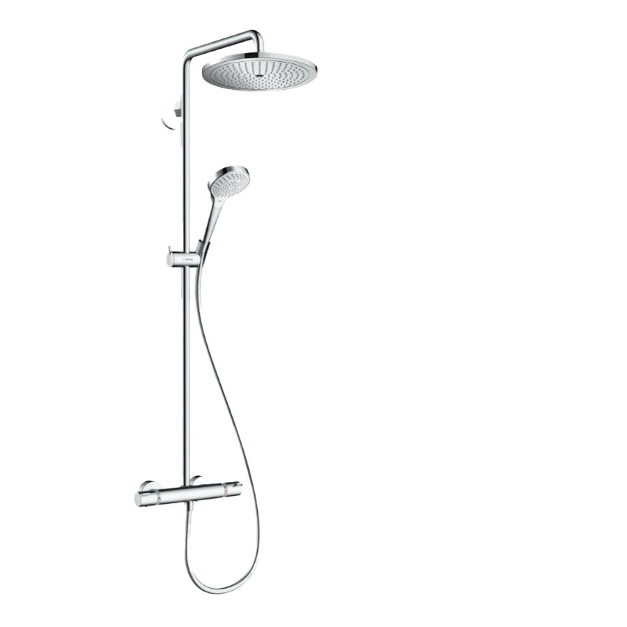 PROMO Showerpipe Tica met hoofddouche 280 + handdouche 1 straalsoort EcoSmart chroom (26976000)