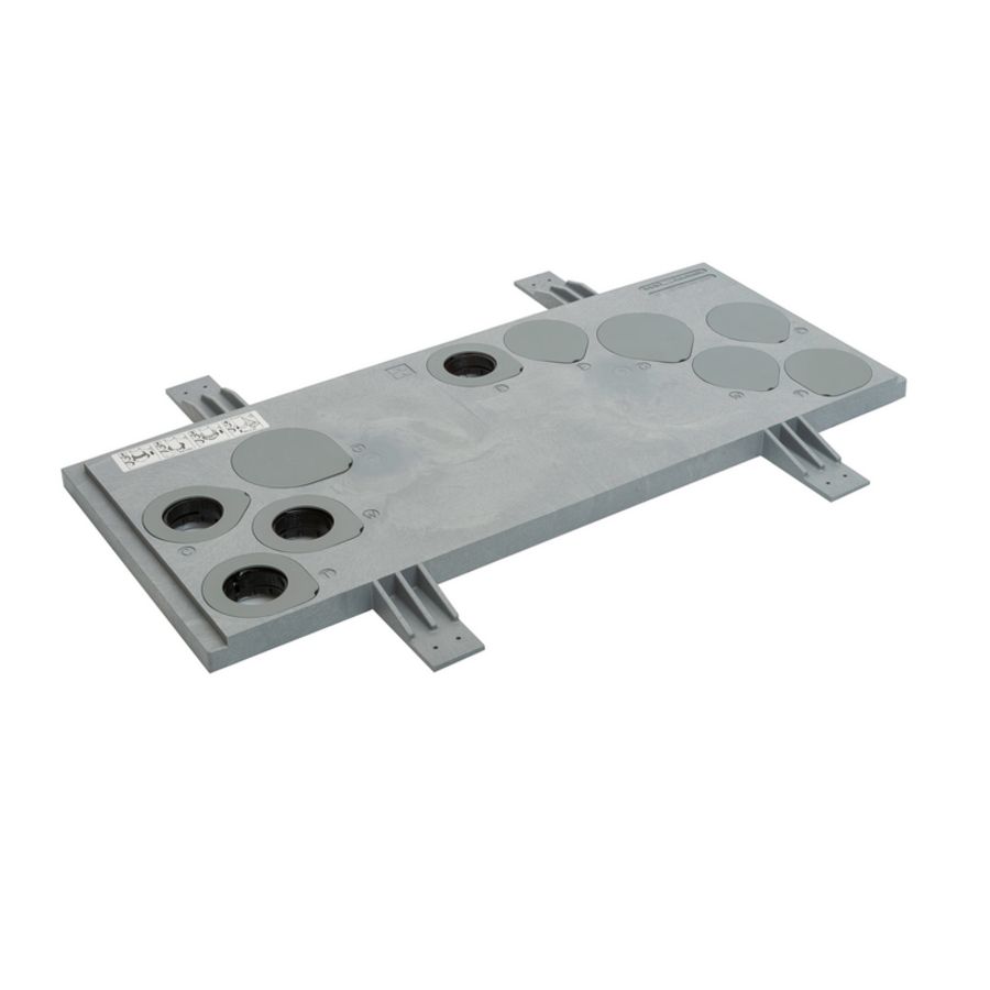 Meterkastvloerplaat kunststof gasloos 750x310mm