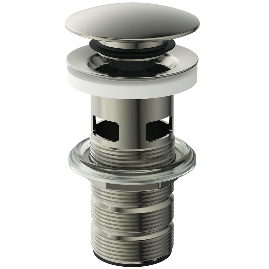 LUXURY CLICKER BASIN WASTE SLOTTED silver storm (rvs look)