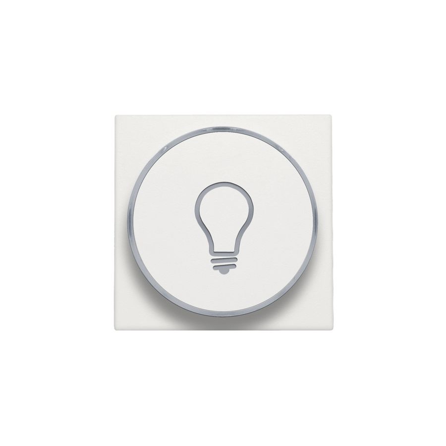 Afwerkingsset doorschijnende ring lampsymbool 6A white