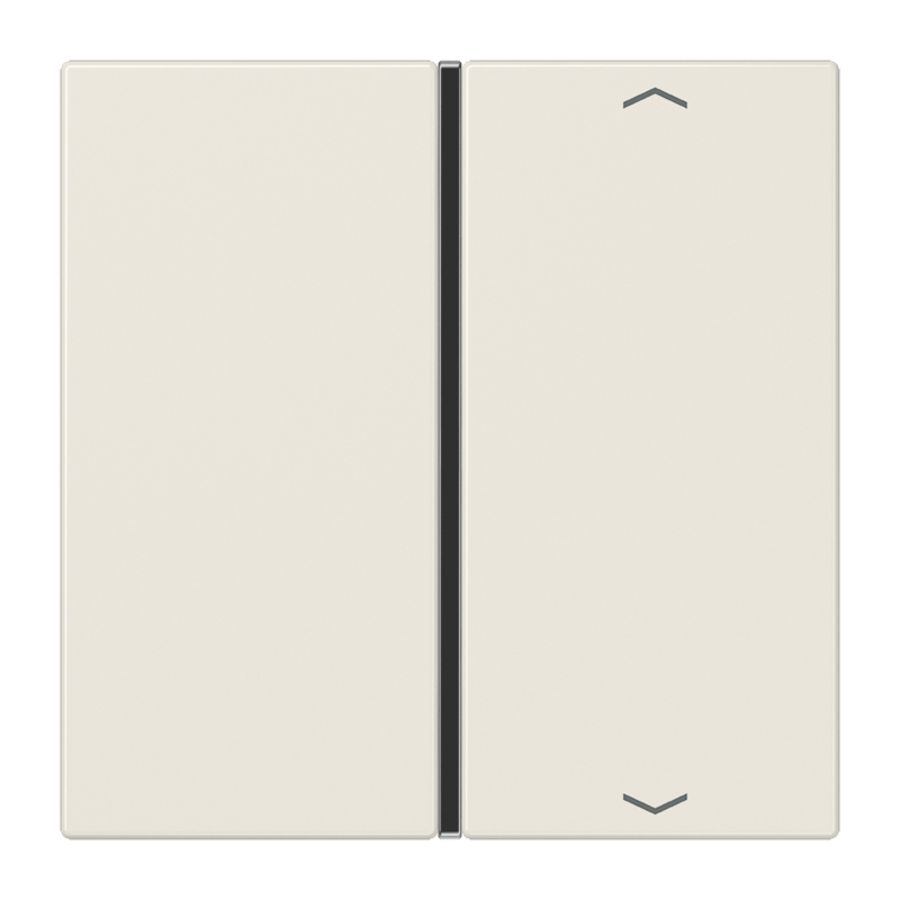 Tastafdekking 1-voudig pijl compleet LS wit KNX