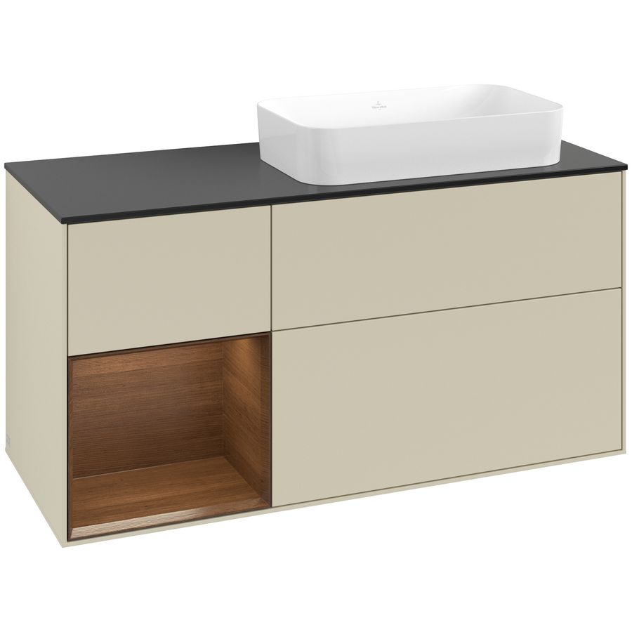 Wastafelonderkast Finion 1200x603x501mm S.Grey Matt Lacquer G682GNHJ
