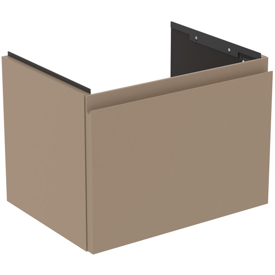 Wastafelmeubel 500x375x370mm mat greige 1 lade Finesse