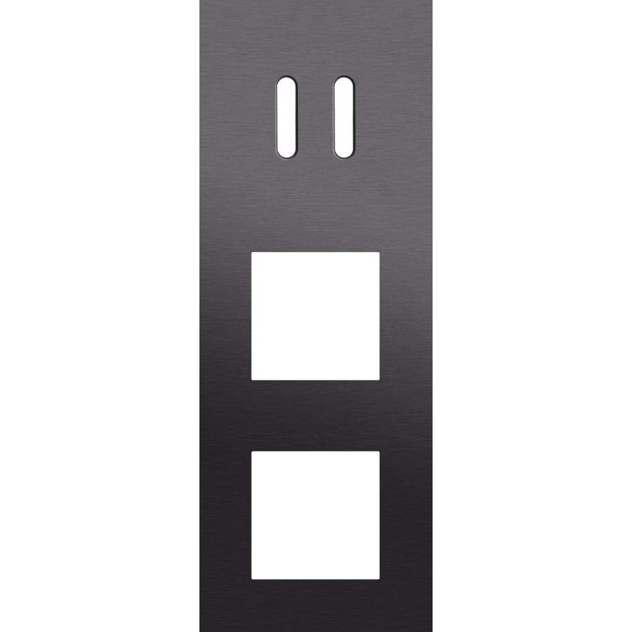 Afdekplaat 3-voud vertic. 71mm centerafst 224-56956