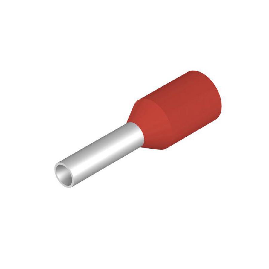 Adereindhuls 1mm2 Stripping l: 8mm rood VVE=500