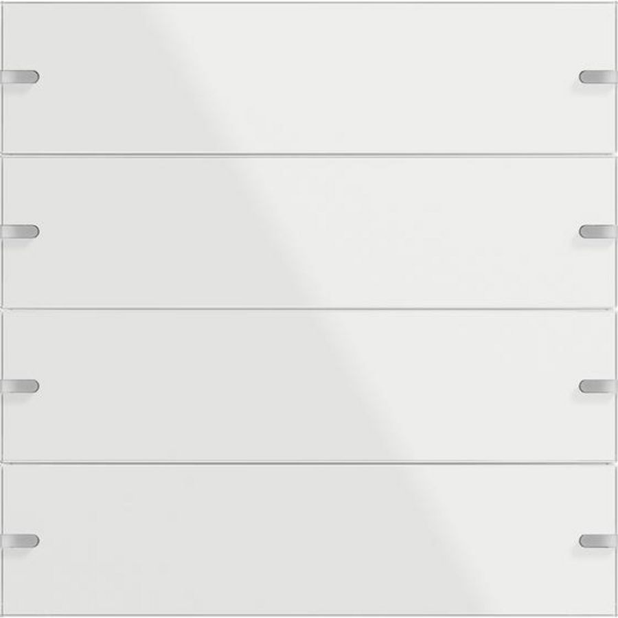 Wippenset 4-voudig tastsens.4.95 gl.wit