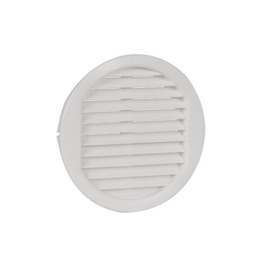 Ventilatierooster kunststof Ø70mm wit