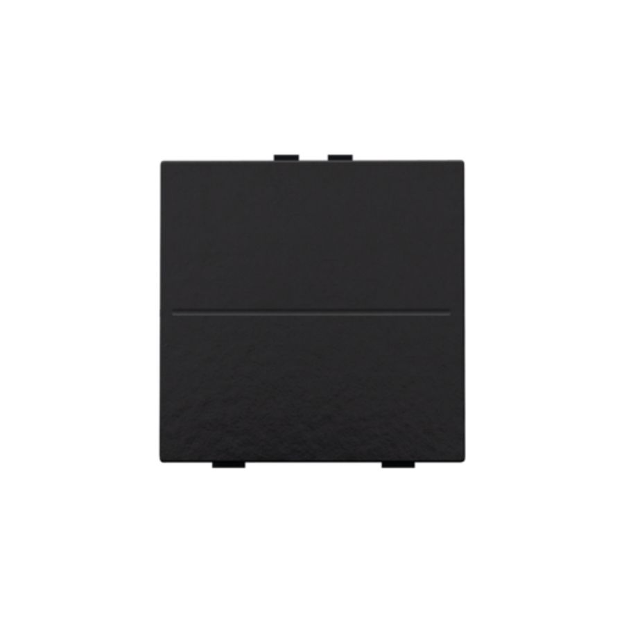 Enkelv. toets RF schakelaar/drukknop + 2 bedienknoppen pianoblack