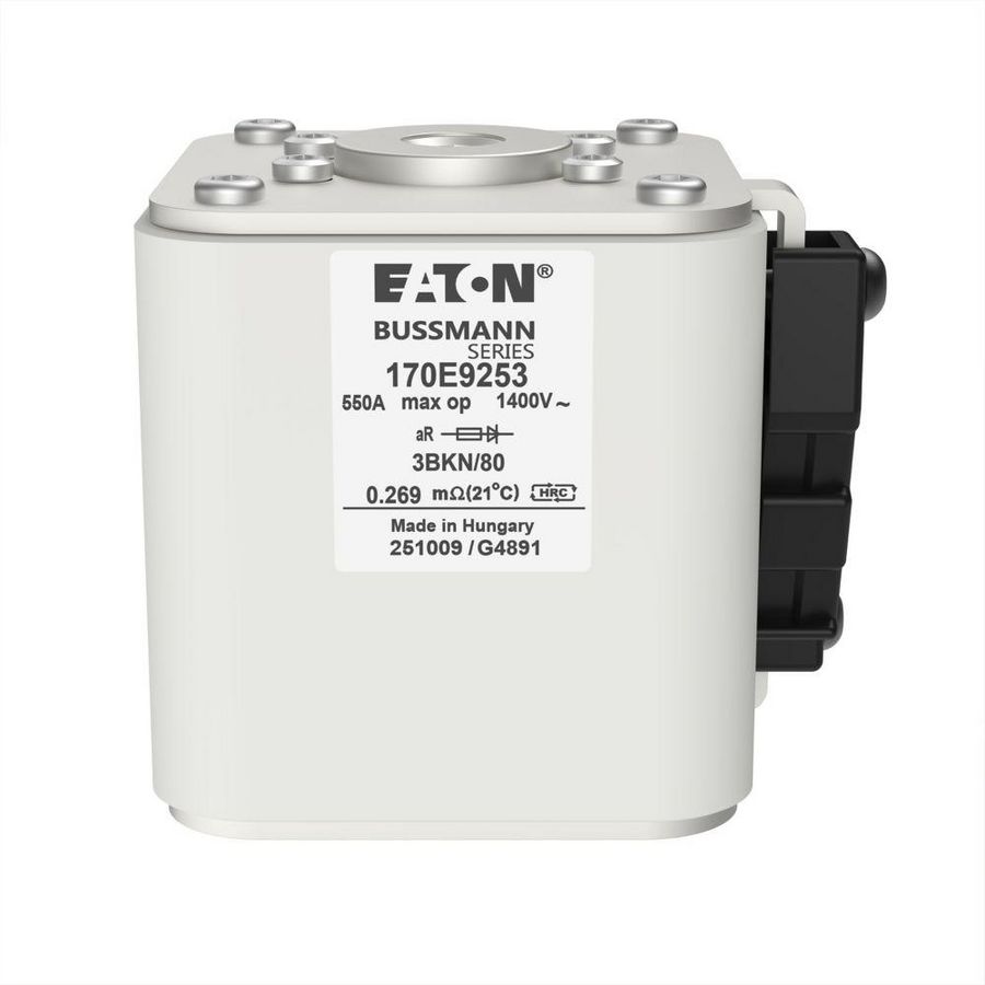 Zekering hoge snelheid 550A AC 1400V 3 aR IEC Type K ind