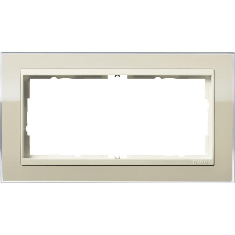 afdekraam 2-v z/ms overgangsafdekplaat CW Gira Event Clear zand