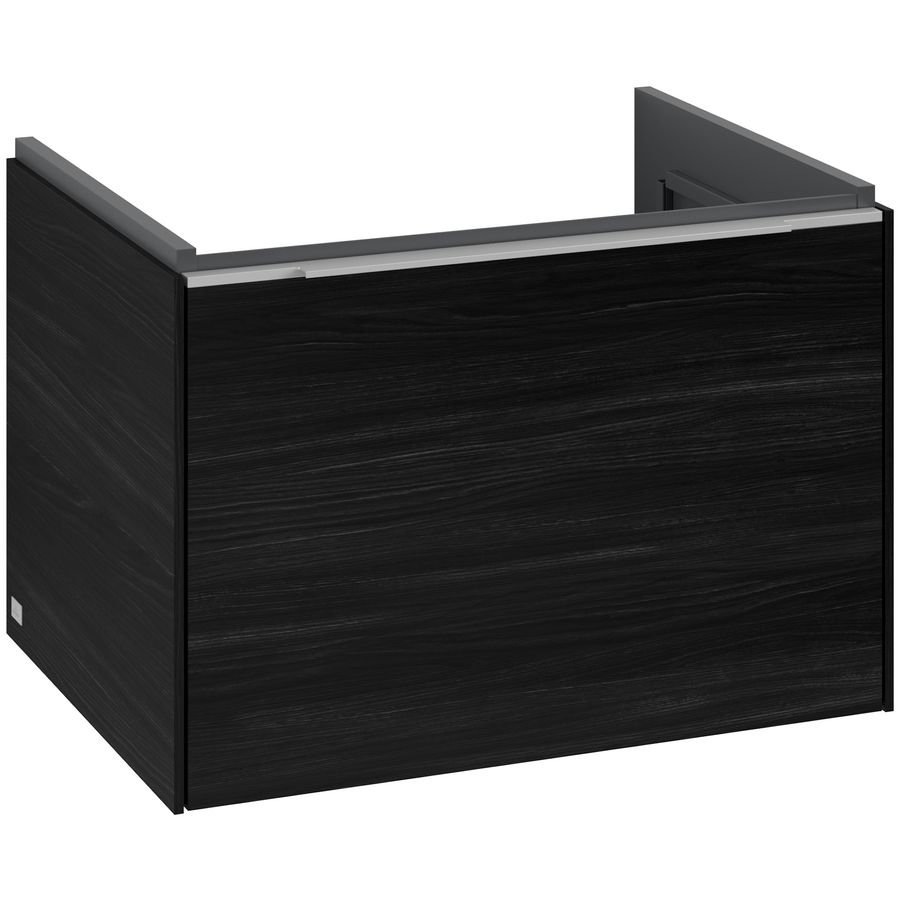 Wastafelonderkastkast SUBWAY 3.0 622x429x478mm Black Oak C57500AB greep alu. glans