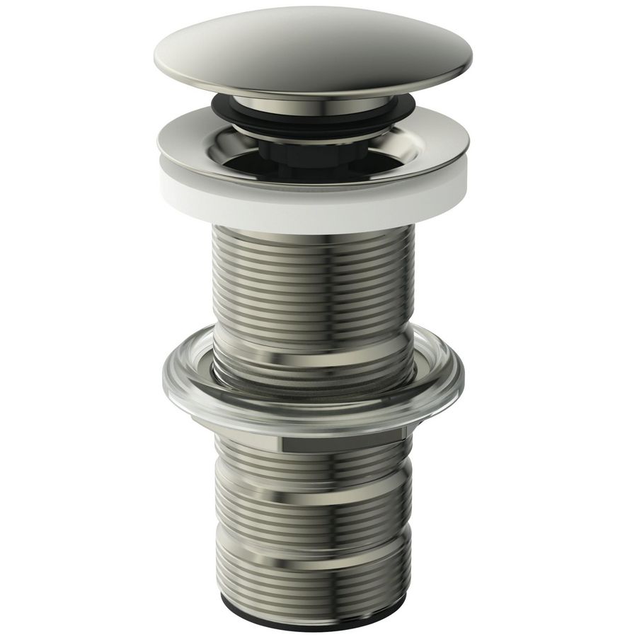 LUXURY CLICKER BASIN WASTE SOLID silver storm (rvs look)