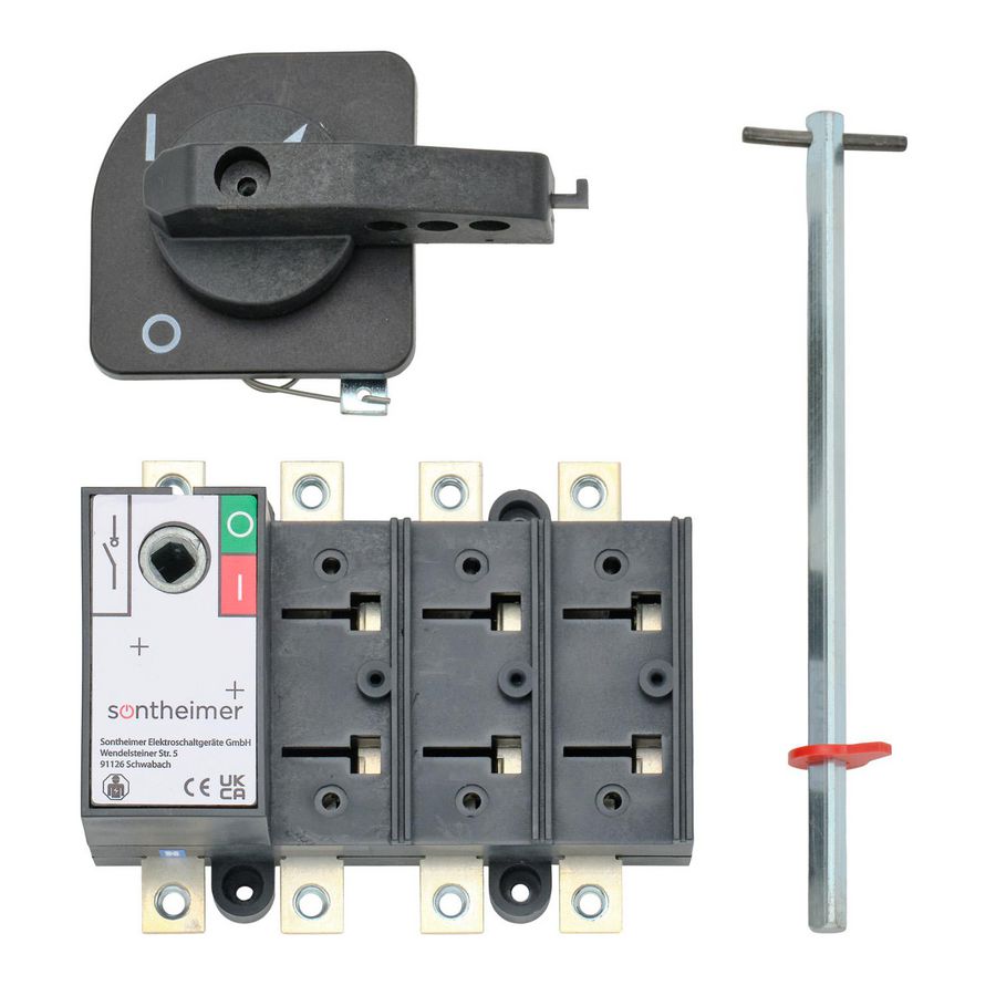 Hoofdschakelaar 63A 4P bodemmontage met as/hendel