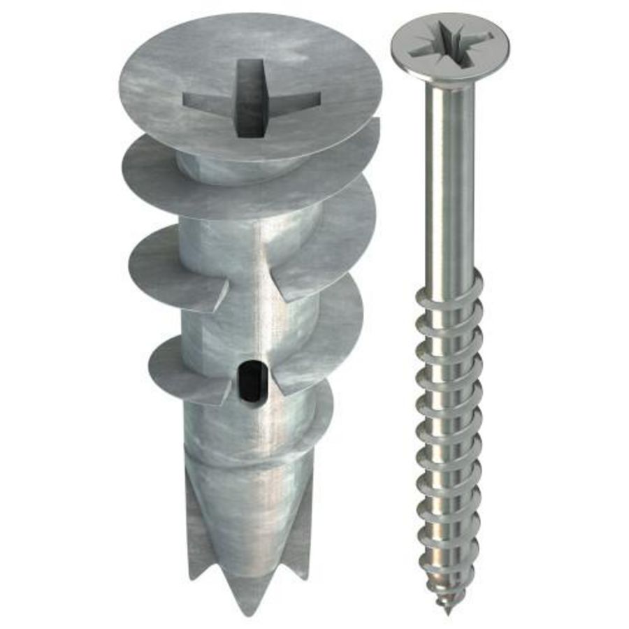 Doos a 50st. Spiral gipskartonplug Plus 37-4 + schroef