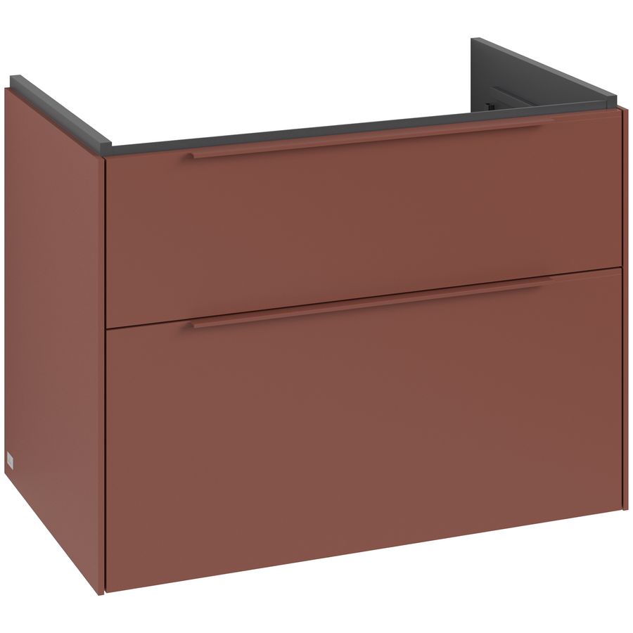 Wastafelonderkastkast SUBWAY 3.0 772x576x478mm Wine Red C574L2AH greep monochroom