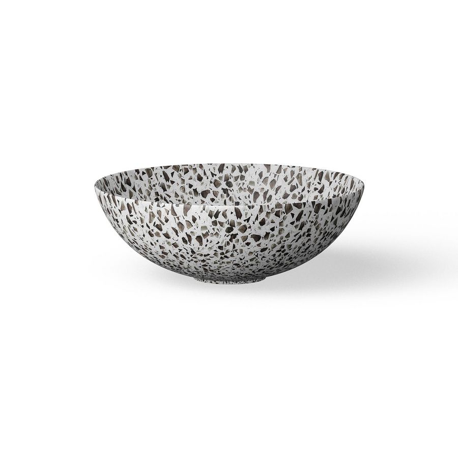 Opzetwaskom CERAMIC TERRAZZO Ø400mm zwart
