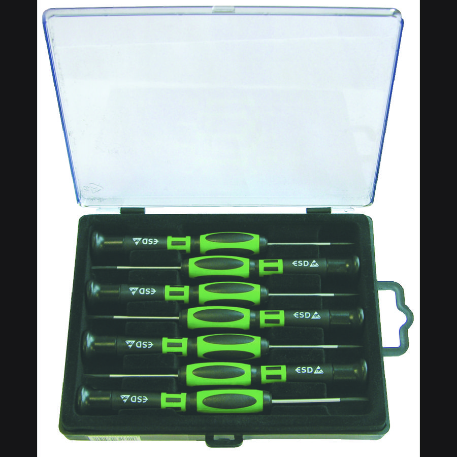 Schroevendraaierset elektronica ESD 7-delig