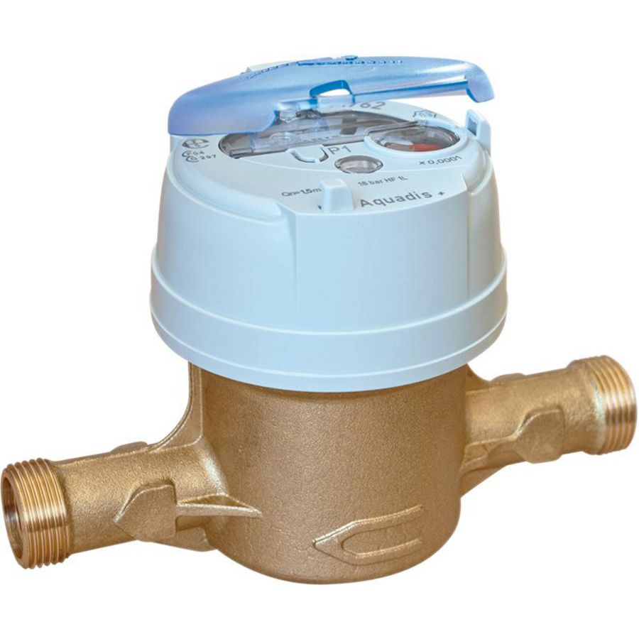 Watermeter Aquadis 3m³/h 5x3 telw. +kk 165mm 3/4"bt.