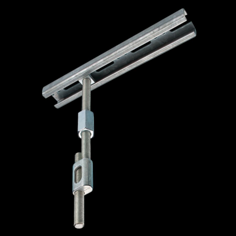 Montagerail 30x15x2000 verzinkt 2m VVE=10