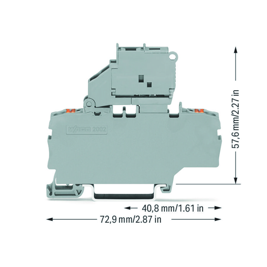 2-draads zekeringsklem draaib.zekeringh.1911 VVE=50