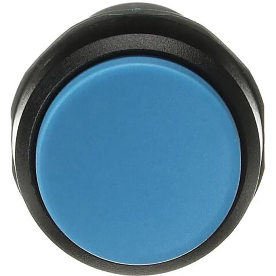 Verhoogde drukknop blauw met 1NO terugverend VVE=10