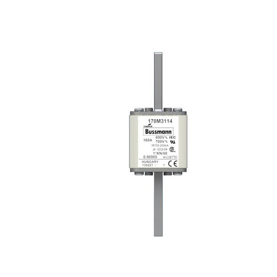 Zekering hoge snelheid 160A AC 690V 200kA compact size 1 43x
