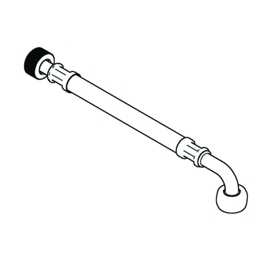 Onderdeel flexibele slang voor MONTUS spoelreservoir 8cm