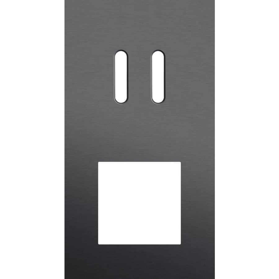 Afdekplaat 2-voud vertic. 71mm centerafst 224-56856