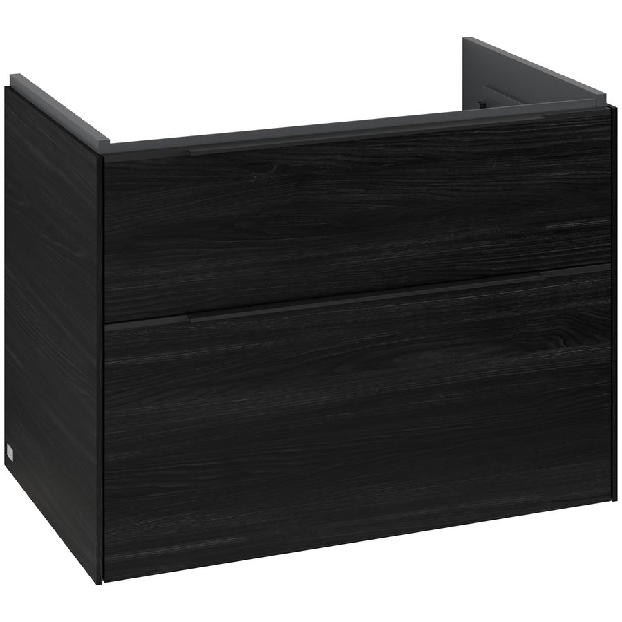 Wastafelonderkastkast SUBWAY 3.0 772x576x478mm Black Oak C574L1AB greep Volcano Black