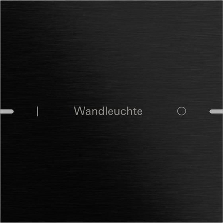 Wippenset 1-voudig indiv. tastsens.4.95 alum.zwart(geanod.)