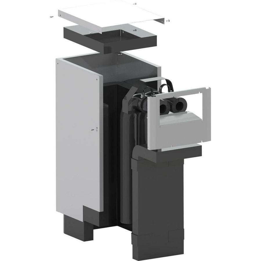 Afdekkap bodemaansluiting lang monoblock