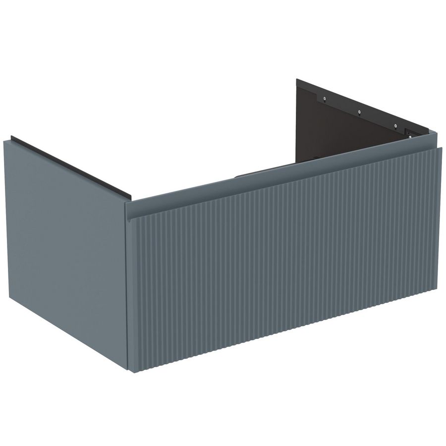 Wastafelmeubel 800x505x370mm matt ashblue 1 lade Finesse