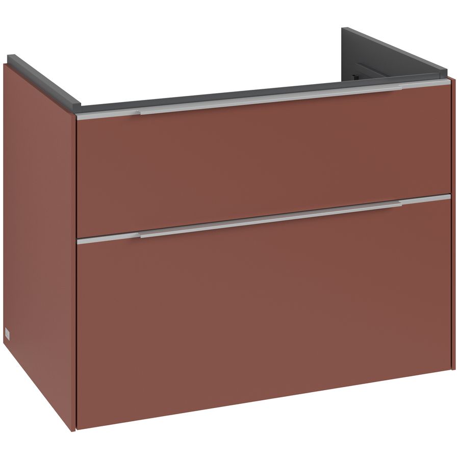 Wastafelonderkastkast SUBWAY 3.0 772x576x478mm Wine Red C574L0AH greep alu. glans